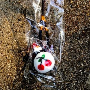 Fashion Jewelry Glass Bottle Vial Cherry 🍒